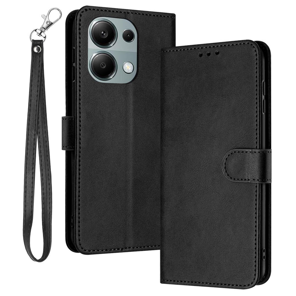 For Xiaomi Redmi Note 13 Pro 4G/Poco M6 Pro 4G Case Leather Wallet Anti-fall Smartphone Cover