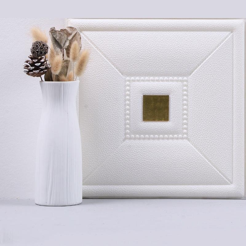 New DIY Living Room Decoration TV Background Wall Sticker Stereo Ceiling Panel Roof Foam Home Wallpaper Self-adhesive Waterproof