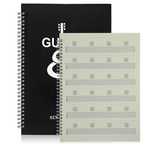 

ERINGOGO Six-Line Music Notebook, Tablature Notebook, A4 Size, Paper Music Book, Compatible with Guitar, Electric Guitar, and Piano (28.00 x 21.00 x 1