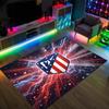 Design Atletico Madryt Kryształowy Aksamitny Dywan Przytulny Nie?Antypoślizgowy Dywan Wzorzysty Do Sypialni Salonu Przedpokoju