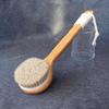 Yi Jian Jia 33CM Bamboo Horsehair Soft Bristle Bath Brush for Women - Exfoliating Back Scrubber & Body Massage Dry Brush