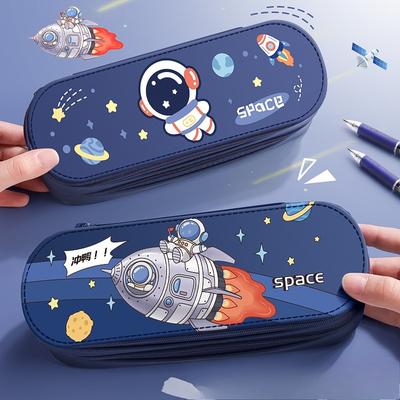 Double-layer Pen Case, High Appearance Level, Large-capacity Stationery Box, Simple Student Pen Case