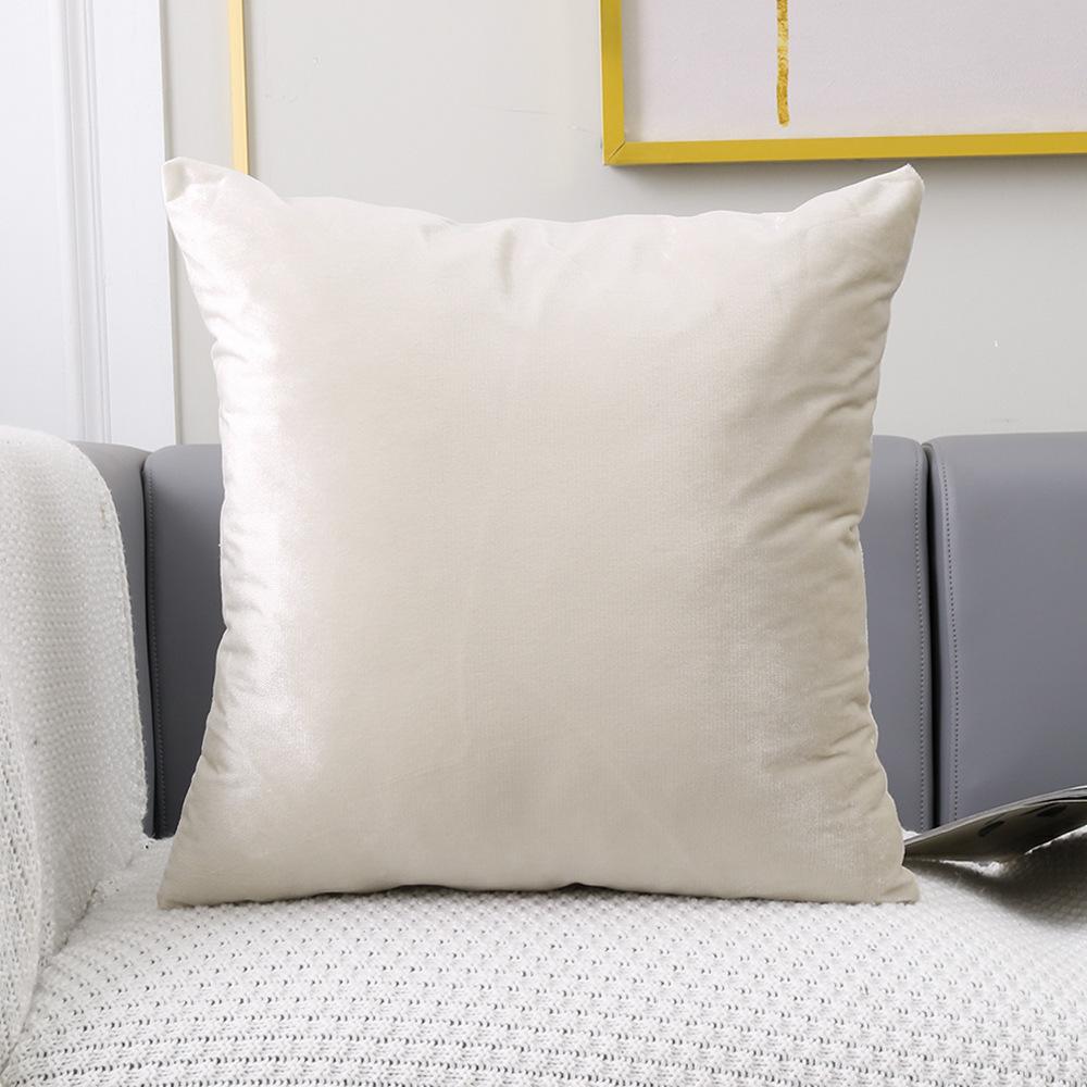New Fashion Twill Velvet Pillow Cover Modern Simple Solid Color Pillow Home Living Room Sofa Bedroom Cushion Cover