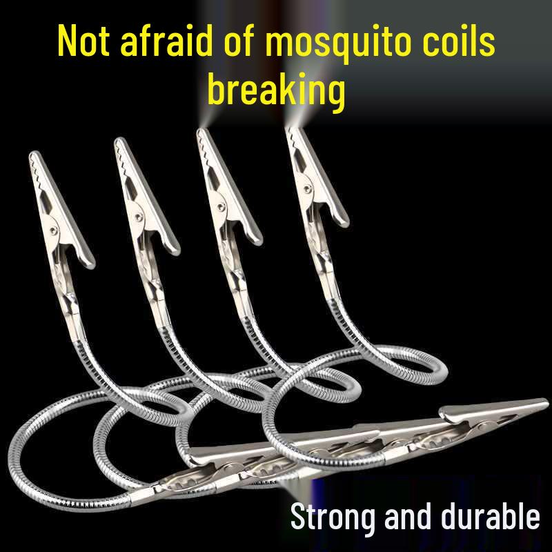 Magnetischer Doppel-Mückenkerzenhalter mit Krokodilklemmen für den Innen-/Außenbereich