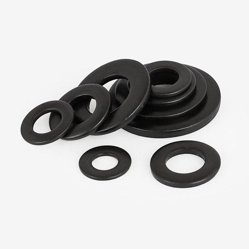 Black Enlarged 304 Stainless Steel Flat Washer (M3-M16) Φ6*12*1.5 (50)