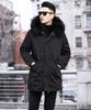 NOLCCTN Mod Brushed Cold Weather Jacket for Autumn and Solid Plus Warm and Military Outdoor Men's Coat, Padded, Fleece-Lined, Fur, Winter, Color,