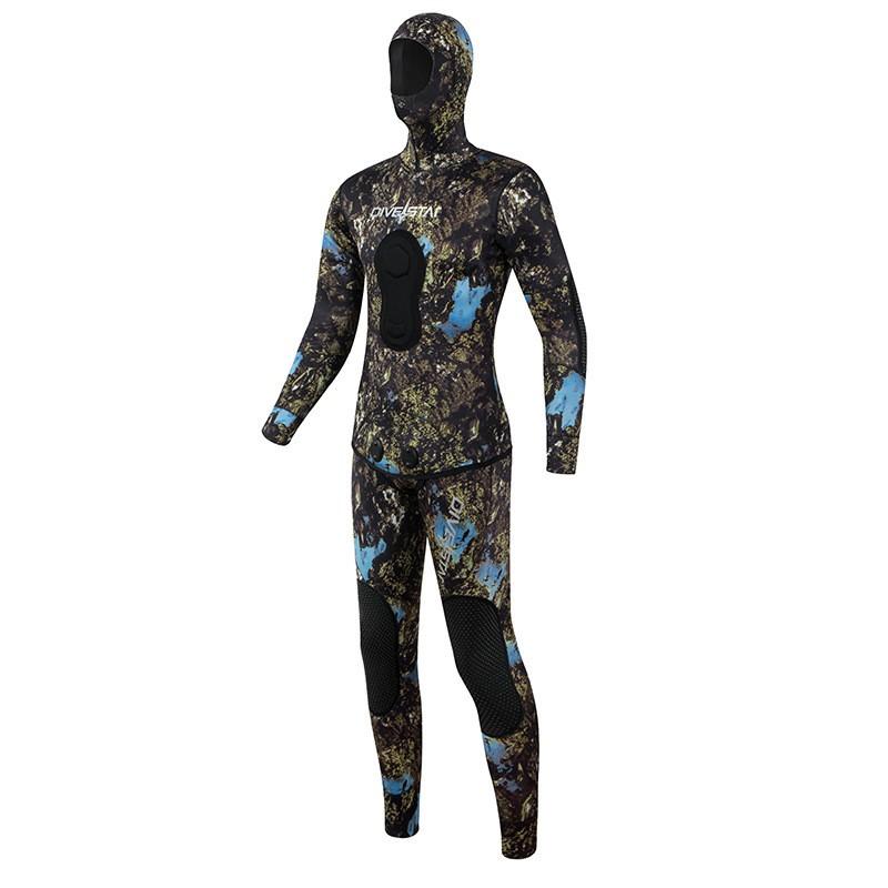 3mm 5mm 7mm Neoprene Wetsuit Set Freediving Spearfishing Snorkeling Surfing Jellyfish Protection