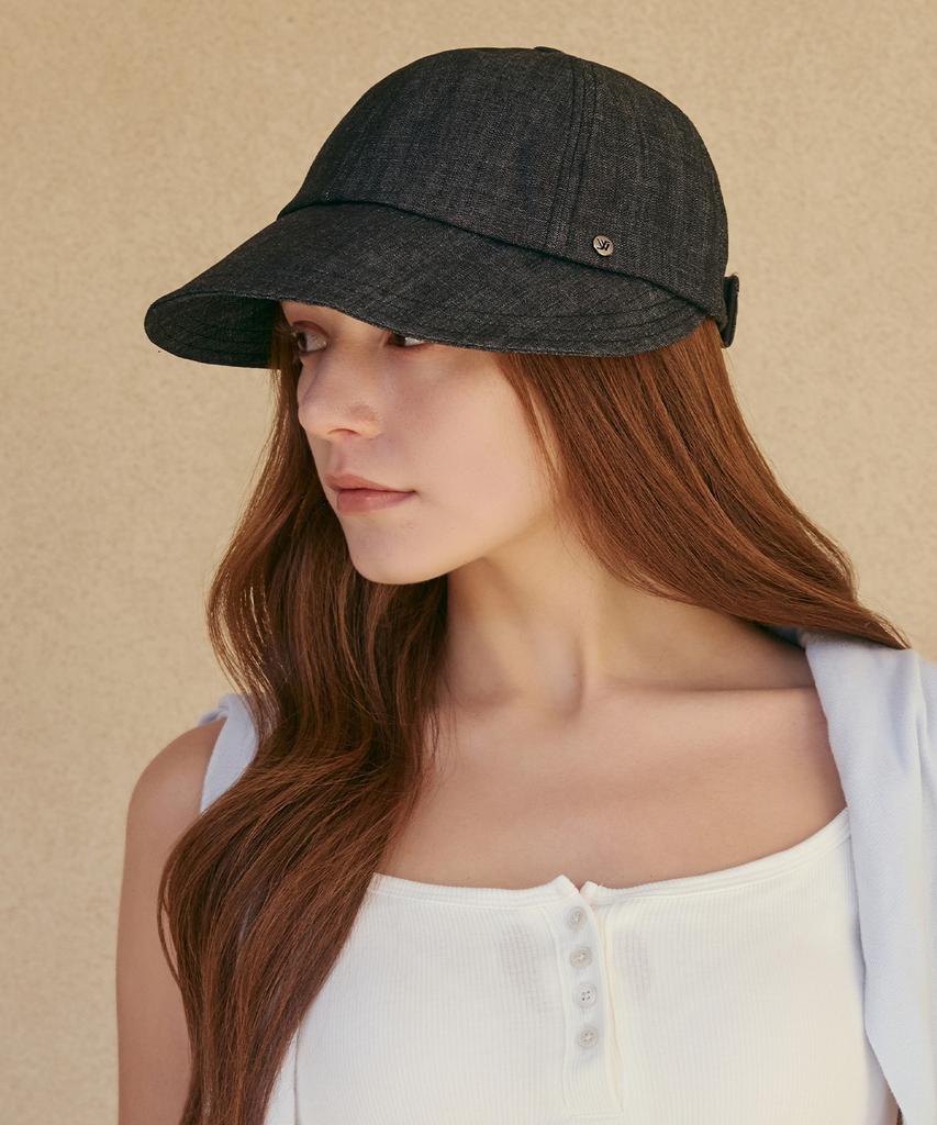 Hwaiteusaenjeu Washable Denim Variant Bonnet Hat Delgani (3 Colors)