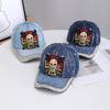 European and American Handmade Diamond Rhinestone Hat Denim Diamond Hat Men's and Women's Fashion Cap Skull
