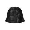 VARZAR VZ Studded Vegan Leather Tulip Hat In Black