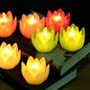 Festival Decoration Led Electronic Lamp Lotus Candle Lamp Buddhist Hall Lanterns Wishing Lamp