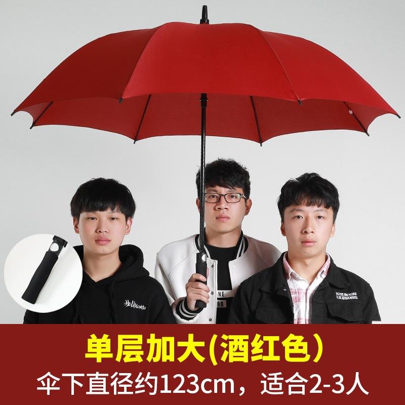 Long-handled Umbrella Printed Logo Automatic Long-handled Golf Umbrella, Enlarged and Thickened Automatic Straight Rod Advertising Umbrella Printed