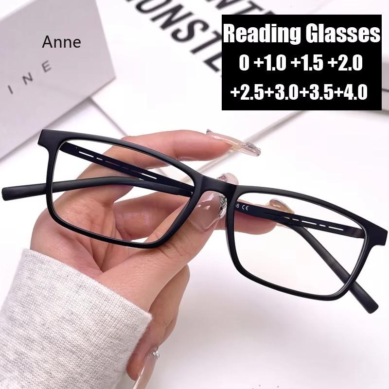 Titanium Frame Blue Light Blocking Reading Glasses Vintage Trendy Finished Prescription Far Sight Eyeglasses Diopter To+4.0