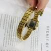Watch Square Small Square Watch High-End Quality Diamond-Encrusted Steel Belt Women'S Watch High Value Watch