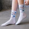 Women Japanese Korea Cute Cartoon Cow Bear Rabbit Duck Unicorn Funny White Cool Harajuku Hip Hop Cotton Skateboard Socks