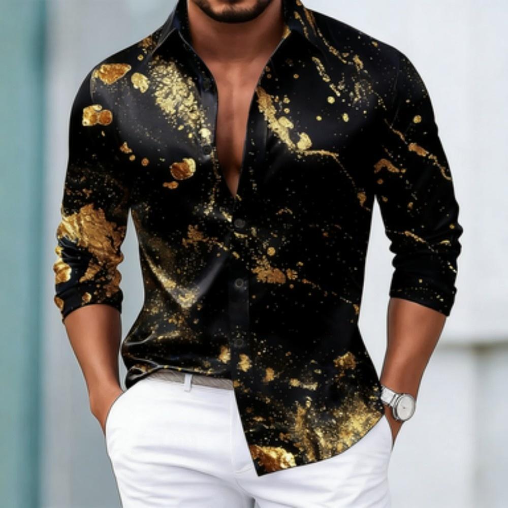 Men's Autumn Casual Fashion Long Sleeved Casual Collar Shirt Suitable t