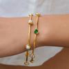 Design Sense 18K Gouden Parelarmband Trendy Veelzijdige Sieraden