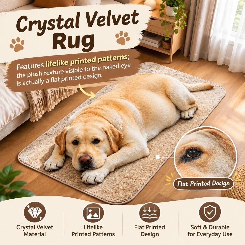 40×60CM 40×120CM 50×160CM Lifelike Visuals Floor Mat Crystal Velvet Bathroom Carpet Home Decor