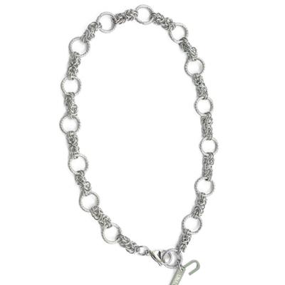 UNALLOYED U PENDANT CHAIN NECKLACE / SILVER