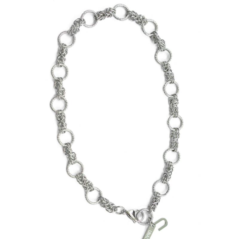 

UNALLOYED U PENDANT CHAIN NECKLACE / SILVER M