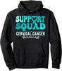 Cervical Cancer Awareness Support Squad Groovy Unisex Hooded Sweatshirt