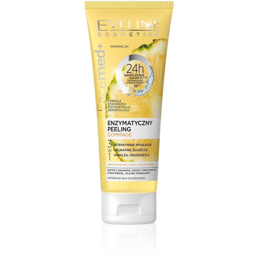 Eveline Facemed+ Gentle Pineapple Enzyme & Fruit Acid Exfoliant for Sensitive Skin, 50ml