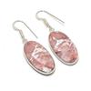 Natural Laguna Lace Agate 925 Sterling Silver Jewelry Earring 1.77" AE-12039