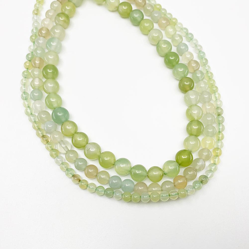 Natural Candy Color Apple Agate Round Beads for DIY Crystal Grape Chalcedony Projects