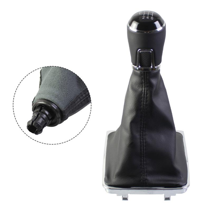 Leather Gear Shift Knob for Passat for B7 2011 To 2015 Manual Transmission Designed To Fit OEM 5 Speed and 6 Speed Setups