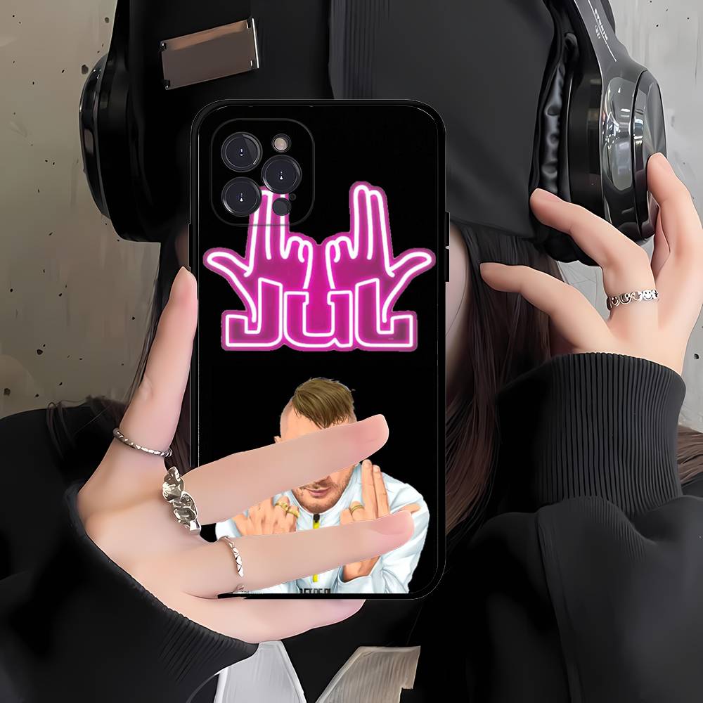 Rapper JuL C'est Pas Des Lol For IPhone 17 16 15 14 13 12 11 Pro Max Plus Shockproof Black Soft Phone Cover