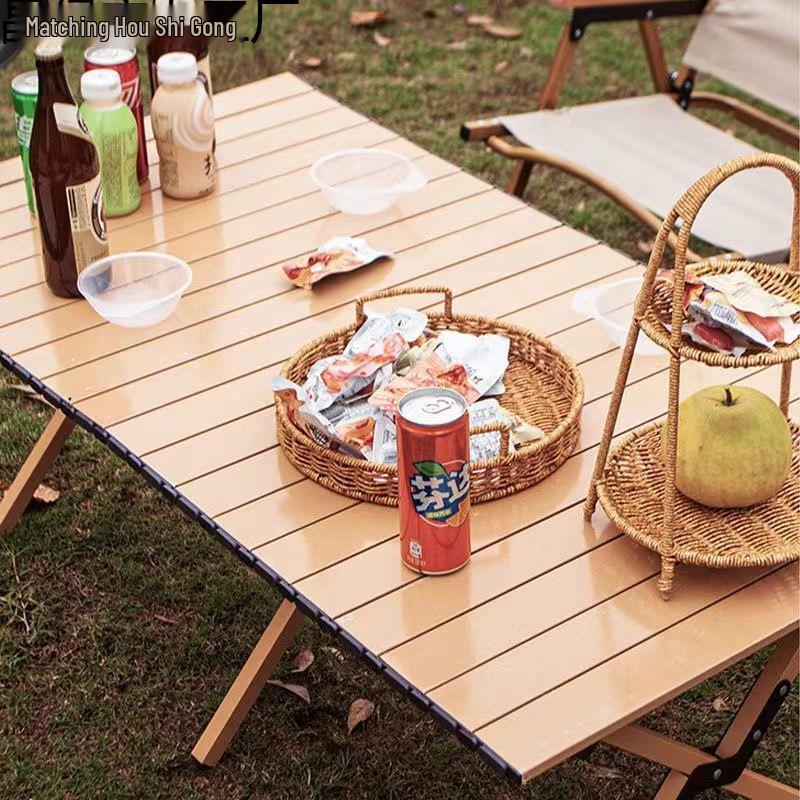 Tragbares Outdoor-Klapp-Campingtisch- und Stuhlset