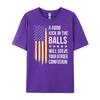 Lustige Zitate Teea Guter Tritt in die Eier wird Ihre Geschlechtsverwirrung lösen Grafik-T-Shirt Baumwolle Sonderangebot für begrenzte Zeit Vintage