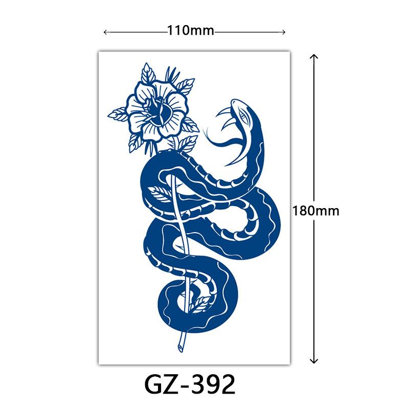 Kräuter-Tattoo-Aufkleber, Saft-Tattoo-Aufkleber, Englischer Buchstabe Semi-permanente Tattoo-Aufkleber Tattoo