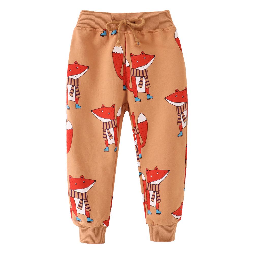 Unisex Terry Cloth Sweatpants for Toddlers & Kids - European & American Style, Autumn Collection, Cotton Children s Pants 6T (130cm)