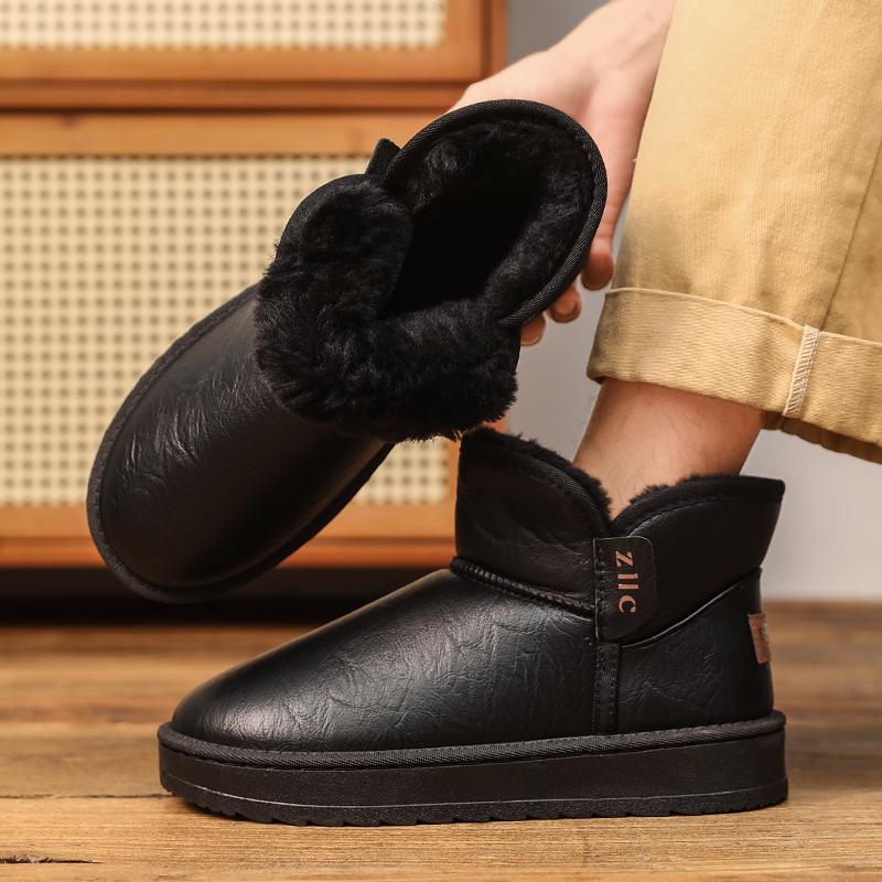 Outdoor Anti-Slip and Wear-resistant Snow Boots 2026 Winter New Style Warmth-Increasing Thick Cotton Shoes 39 чёрный 3900₽