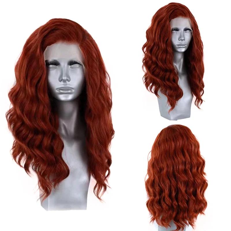Peruci AIMEYA Sintetice cu Dantelă pe Margine Perucă Argintie Scurtă Ondulată pentru Femei Culoare Maro Roz Albastru Perucă Sintetică cu Dantelă Perucă Scurtă cu Dantelă Cosplay