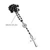 Egirl Jewelry Cool Black Beads Cross Star Pendant Necklace DIY Fashion Choker Y2K Necklace for Women Punk Accessory