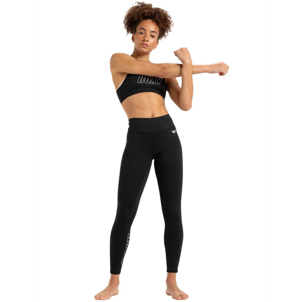 Roxy Everyday Flow Sport Leggings, Womens black Leggings