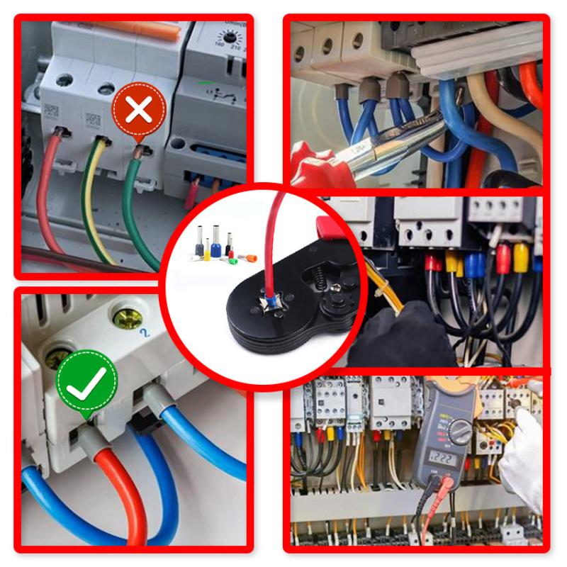 200 To 1900Pcs Electrical Tube Insulated Terminal Kit Ve Tubular Crimp Terminals Efficient Terminal Connectors