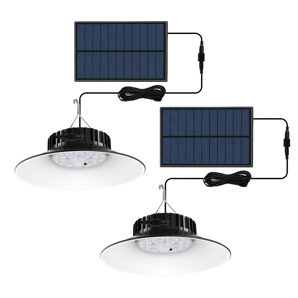 PCS 12 Solar Pendant Light Outdoor Solar Shed Light Motion Sensor Solar Lamp For Shed Garage Yard 3 Color Mode IP65 Waterproof