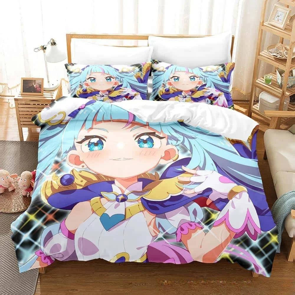 Cozy Soft Single Twin Full Queen King 3D Anime Kawaii Girls Sora Harewataru Size Bed Adult Kid Bedroom Sets Quilt