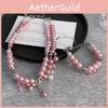 Trendy Pink Double Layer Bead Bracelet For Women Stylish Jewelry For 2024 Summer
