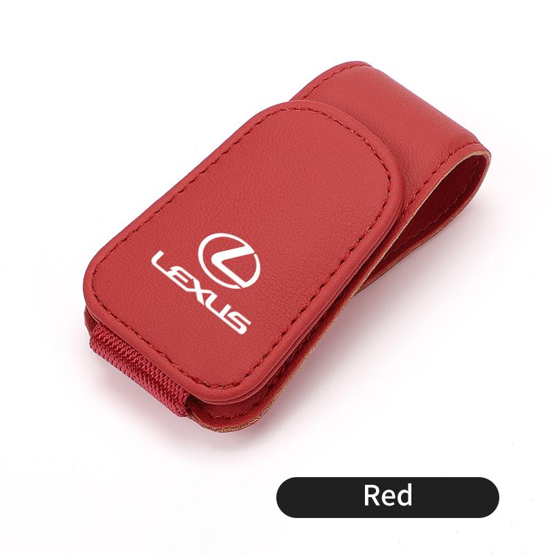 Car Visor Glasses Clip Leather Sunglasses Holder Organizer Accessories For Lexus CT ES GS NX IS250 CT200h IS300h ES300h RX400h N ABJ1