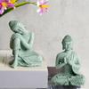 Green Sandstone Sandstone Buddha Oriental Culture Buddhist Ornament Chinese Style   Indoor