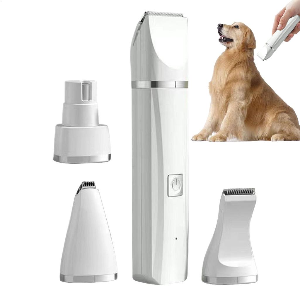 Hundefriseurklingen Haartrimmer 4 In 1 Leise Kabellos Elektrisch Trimmen Nagelschleifer Werkzeug Für Katze Augen Gesicht Ohren Pfoten Verfilzt