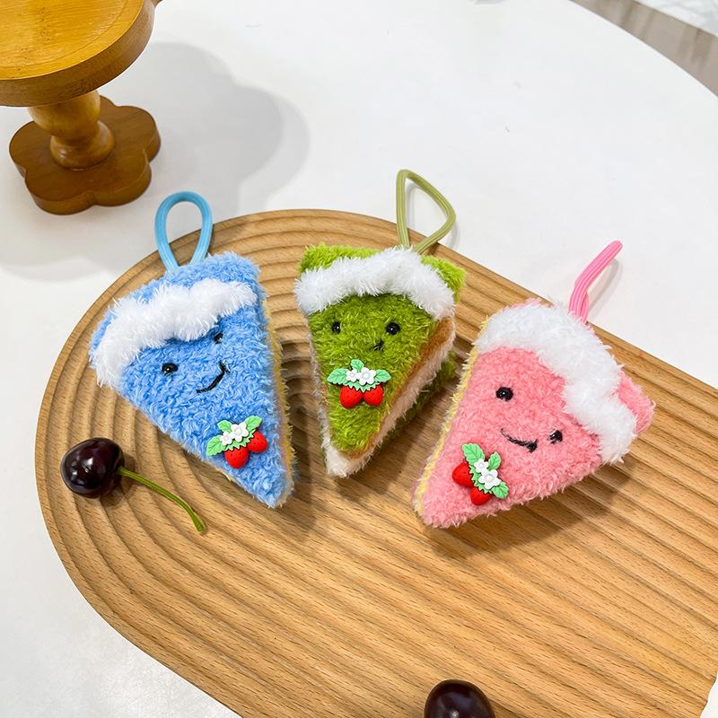 New Cute Food Cute Baby Doll Pendant Sandwich Change Bag Doll Bag Pendant Keychain