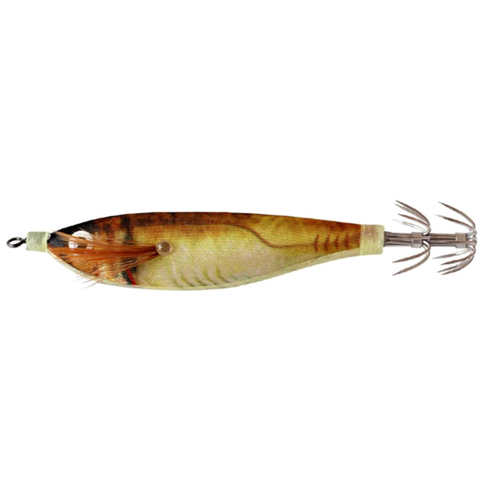 Fluorescent Fishing Lures Luminous Fishing Bait Octopus Cuttlefish Fishing Bait Simulation Squid Hook Fishing Lures for Fishing светло-коричневого