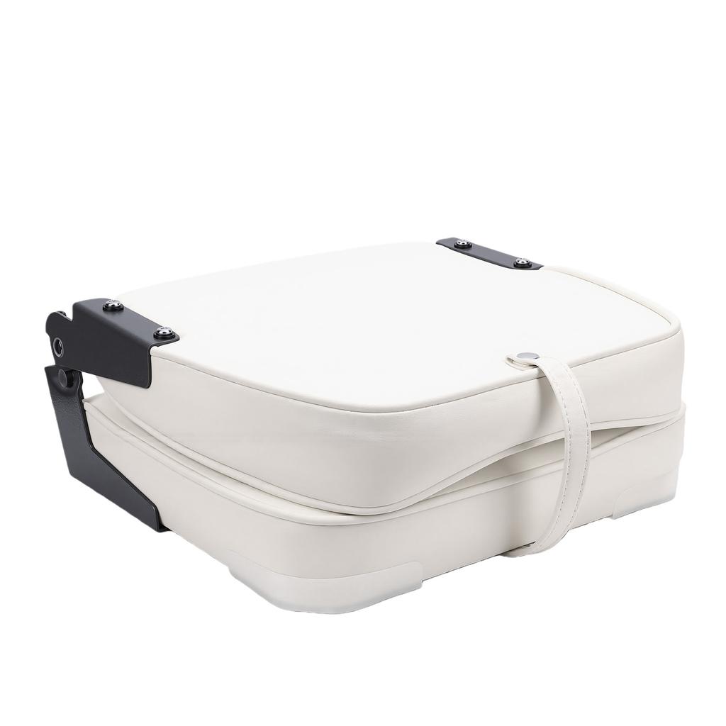 Folding Boat Seat with Backrest Comfortable Foam Padding Low Back Boat Chair for Canoe Pontoon Boat 19x16x14in