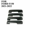 Car Door Handle Cover Trim For Ford F150   Black/Carbon Fiber/Chrome Car Styling Accessories