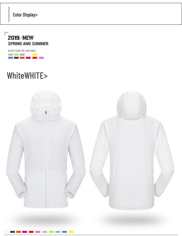 Unisex Summer Sun Protection Windbreaker: Lightweight, Breathable, Skin-Friendly Sportswear